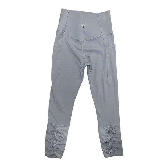 Athleta Salutation Stash Pocket II Cinch 7/8 Star Blue Extra Small NWOT - Picture 6 of 9